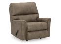 Faux Leather Manual Recliner Armchair in Brown Colour - Nankin